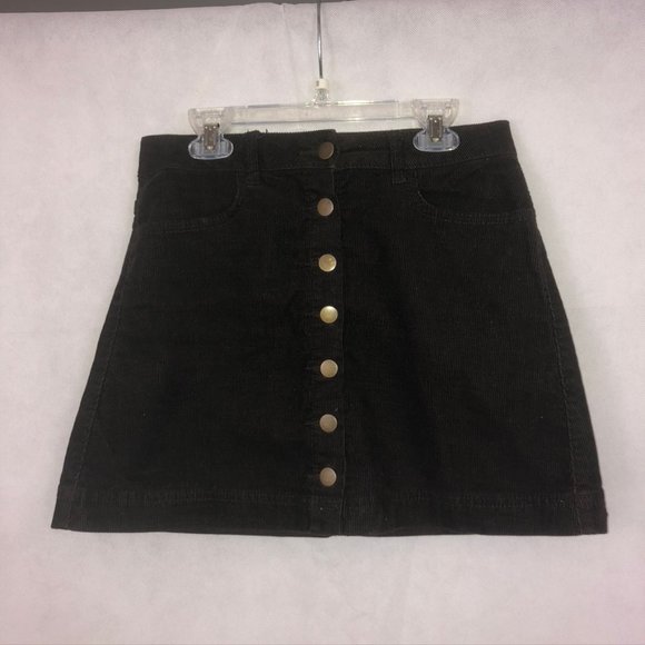 Forever 21 Dresses & Skirts - Forever 21 Dark Brown Corduroy Skirt Size 26